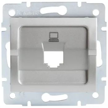 Elektrická zásuvka KANLUX LOGI Adaptér datové zásuvky 1xRJ45 - stříbrný
