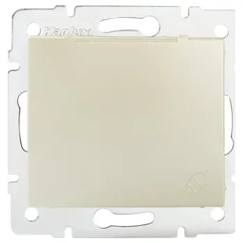 Elektrická zásuvka KANLUX DOMO Zásuvka IP 44 - perleťově bílá