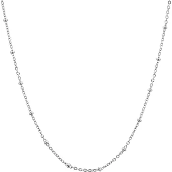 Řetízek Troli Jemný ocelový řetízek s kuličkami Anker + 2 měsíce na vrácení zboží