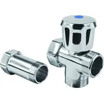 Meziventil pro pračku s mezikusem a otočnou maticí, pochrom. mosaz, 3/4"x3/4"x3/4"