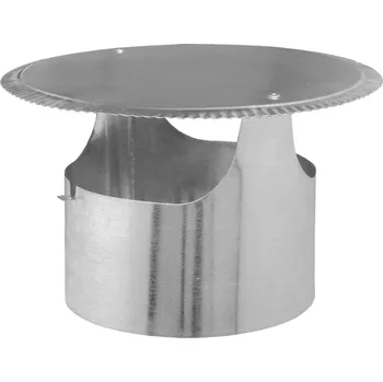 Komín Oromis Komínová stříška klasik kulatá - pozink barevný Barva: Černá, Průměr: 90, Osazení: Osazení přes kouřovod