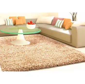 Koberec MONO Kusový koberec Efor Shaggy 2226 Beige BARVA: Béžová, ROZMĚR: 60x115 cm