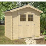 Zahradní srubový domek s podlahou, 19 mm Malva 260X150 (Zahradní srubový domek 19 mm)