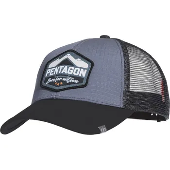 Módní doplněk Pentagon® Tactical Kšiltovka Era Trucker Born for Action Pentagon®, Barva: Wolf Grey