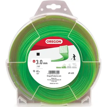 Struna do sekačky Žací struna OREGON 3,0 mm x 48 m - ZELENÁ ČTVEREC (69-420V)