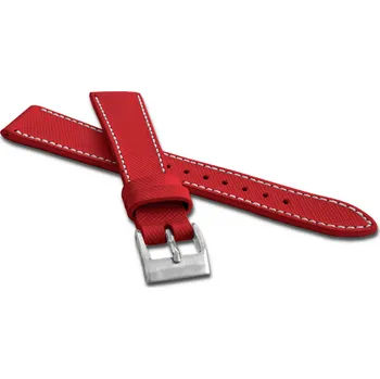 LAVVU Červený strukturovaný řemínek EPSOM z luxusní kůže Top Grain LSFUR Šířka řemínku: 20mm
