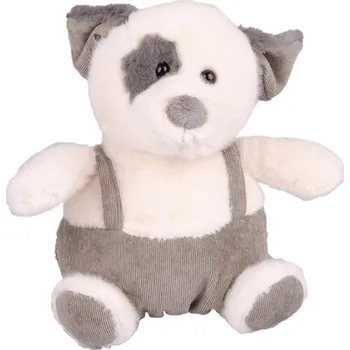 Dekorativní polštářek Plyšák Pejsek s kšandami 22 cm