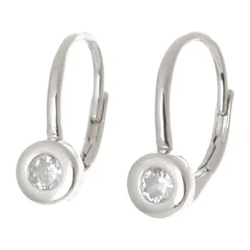 Náušnice Dámské stříbrné naušnice se zirkony STNAU1138F