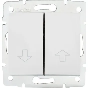 vypínač KANLUX LOGI Žaluziové tlačítko - bílá