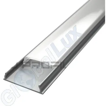LED lišta LED PROFILES Led profil SURFACE 5 s mléčným difuzorem stříbrný