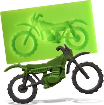 Jedlá dekorace na dort Silikonová formička motorka