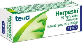 Lék na kožní problémy, vlasy a nehty Herpesin krém 50 mg/g 