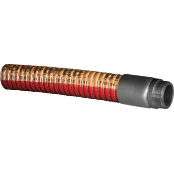 Plynová hadice Chemitec C. PTFE 300SD C3.XX-ASAS - Dn 50- 2,4 m, vnější závity nerez G 2", Viton, (-30/+80°C) 10 Bar