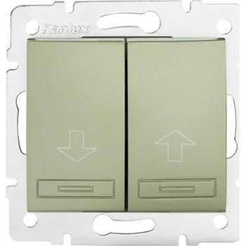 vypínač KANLUX DOMO Žaluziové tlačítko - šampaňská