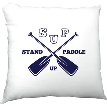 Polštář saténový s potiskem Stand Up Paddle