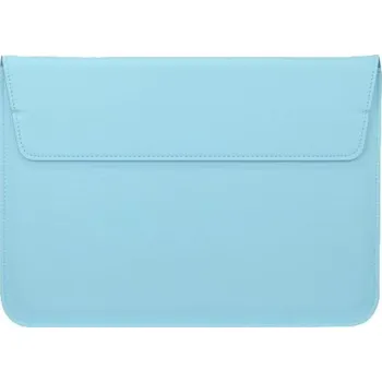 Pouzdro na mobilní telefon Univerzální obálka z umělé kůže se stojánkem pro iPad do 11" / MacBook do 12" - světle modrá