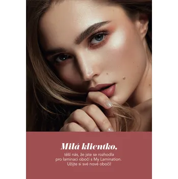 Instrukce po laminaci obočí - letáčky 20 ks Jazyk: Čeština