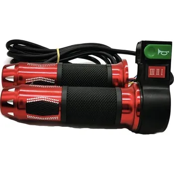 Příslušenství pro elektrokoloběžku Tuningová plynová rukojeť Eelektrokoloběžka Chopper s klaksonem a přepínačem rychlosti pro Eco-mod