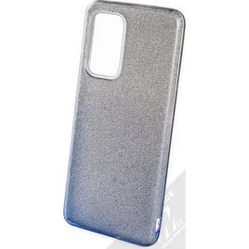 Pouzdro na mobilní telefon 1Mcz Shining Duo TPU třpytivý ochranný kryt pro Samsung Galaxy A53 5G stříbrná modrá (silver blue)