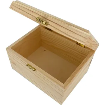 Dárková krabička EFCO Dřevěná krabička obdelníková 15,8x11,7x9,2cm