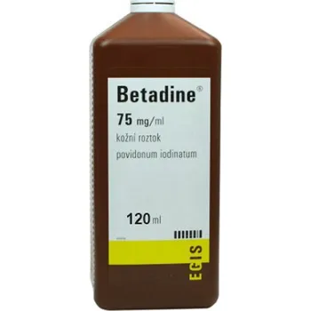 Dezinfekce Egis Betadine 75 mg 120 ml