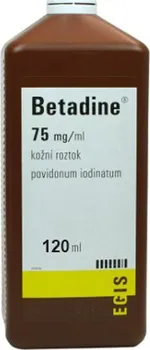 Dezinfekce Egis Betadine 75 mg 120 ml