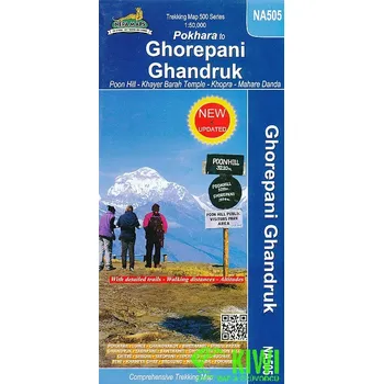 Nepa maps mapa Ghorepani,Ghandruk and Khopra 1:50 t.
