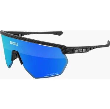 Sluneční brýle Brýle Scicon Aerowing Carbon Matt SCNPPMultimirror Blue