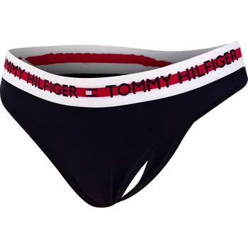 Kalhotky TOMMY HILFIGER DÁMSKÉ KALHOTKY TANGA THONG NAVY UW0UW02458 DW5 Velikost: XS