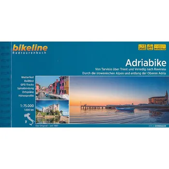 Esterbauer vydavatelství cykloprůvodce Adriabike von Tarvisio nach Ravenna 1:75 t. němec