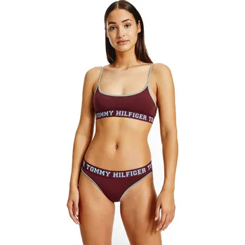 Kalhotky TOMMY HILFIGER DÁMSKÉ KALHOTKY BIKINI RED UW0UW03163 VLP Velikost: XS