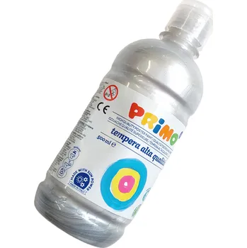 Vodová barva Temprová barva PRIMO 500ml - stříbrná