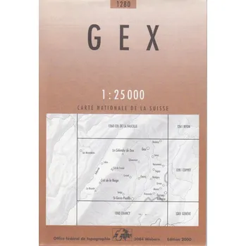 Swistopo vydavatelství mapa Gex 1:25 t.