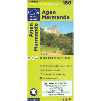 IGN mapa Agen, Marmande 1:100 t.