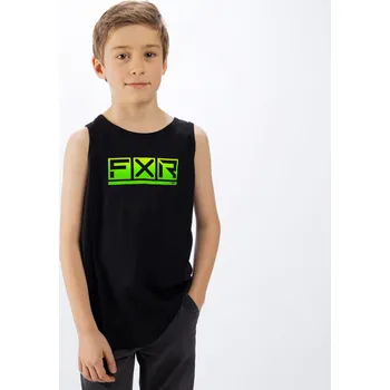 FXR Youth Podium Premium Tank Black Hi Vis-Lime Velikost: YM