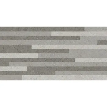 Obklad Everton grey mosaic - obkládačka 25x40 šedá mat 163463