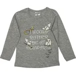 Eplus Dívčí tričko s dlouhým rukávem - Harry Potter Hedwiga šedé Velikost - děti: 116