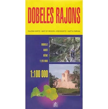 Jana Seta vydavatelství mapa Dobele region 1:100 000