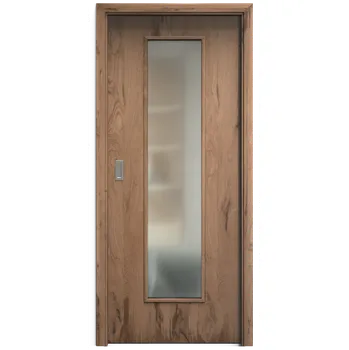 Interiérové dveře SAPELI ELEGANT KOMFORT M55 - DÝHA - POSUVNÉ DVEŘE VČ. ZÁRUBNĚ - Dub trámový Průchozí šířka (cm): 80, Průchozí výška (cm): 197