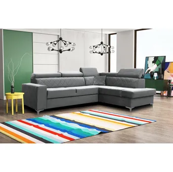 Obývací stěna FALCO Sedací souprava Silk P světle šedá