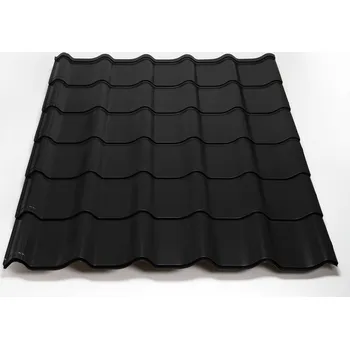 Střešní krytina STATO plechová střešní krytina Scandinav PROFI poly (lesk) RAL 9005 - černá 0,5x1180x2210