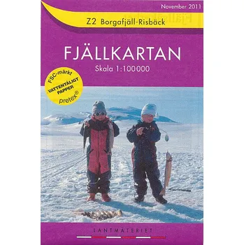 Nordeca vydavatelství mapa SWE Z2 Borgafjell-Risback 1:100 t.