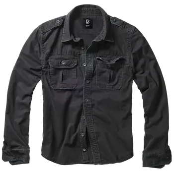 Pánská košile Košile Brandit Vintage Shirt longsleeve black - 4XL