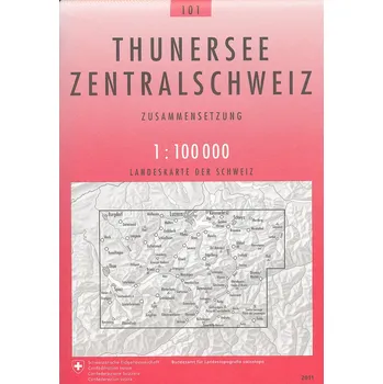 Swistopo vydavatelství mapa Thunersee Zentralschweiz 1:100 t.