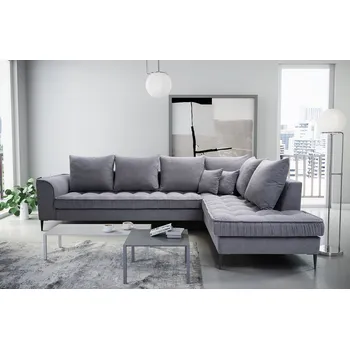 Obývací stěna FALCO Sedací souprava P Lidie - světle šedá