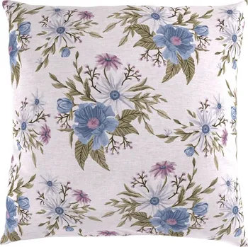 Povlečení Kvalitex Povlak na polštář bavlna ELISA modrá Abmessungen der Kopfkissenbezüge: 50x50cm