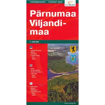 Jana Seta vydavatelství mapa Parnumaa, Viljandimaa 1:200 t.