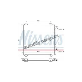 Chladič motoru Chladič klimatizace NISSENS 940026