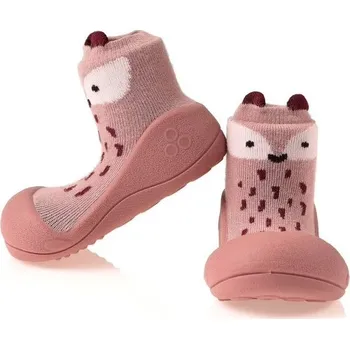 Capáčky Attipas Světle růžové první botičky s liškou A20EN Velikost: 22,5