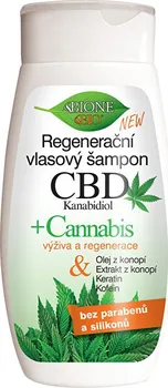 Šampon Bione Cosmetics CBD Kanabidiol regenerační výživný šampon 260 ml